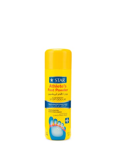 Buy SZ STAR Athlete's Foot Powder with Peppermint and Menthol - Antibacterial and Deodorising Formula for Foot Odour and Sweat, 100g in UAE