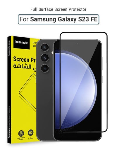 Buy Samsung Galaxy S23 FE Screen Protector – Premium Edge to Edge Tempered Glass, High Transparency, Delicate Touch, Anti-Explosion, Smooth Arc Edges, Easy Installation in Saudi Arabia