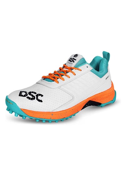 اشتري DSC JAFFA 22 (WHITE/ORANGE, WHITE/BLUE) CRICKET SHOES, SIZE: 3-12 (BOX) في الامارات