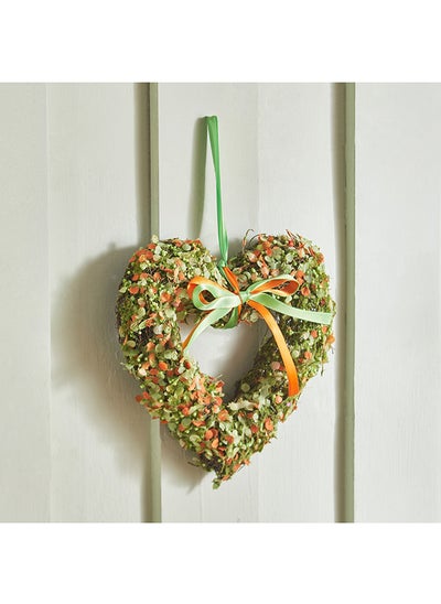 Buy Trent Rattan Heart Shaped Decorative Wreath 21 x 4 x 21 cm in Saudi Arabia