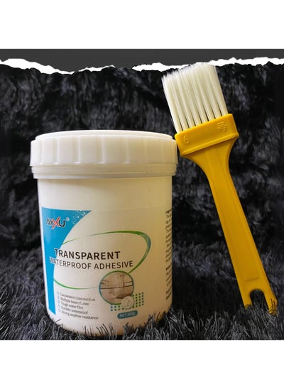 اشتري Waterproof Glue Waterproof Invisible Paste Mighty Repair Adhesive Polyurethane Leak-Proof Coating WithBrush في الامارات