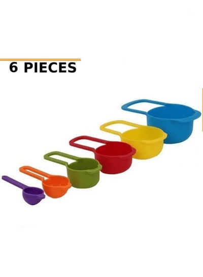 Buy Measuring Spoons From 7.5 Ml To 1 Cup - 6 Pcs Color May Vary in Egypt