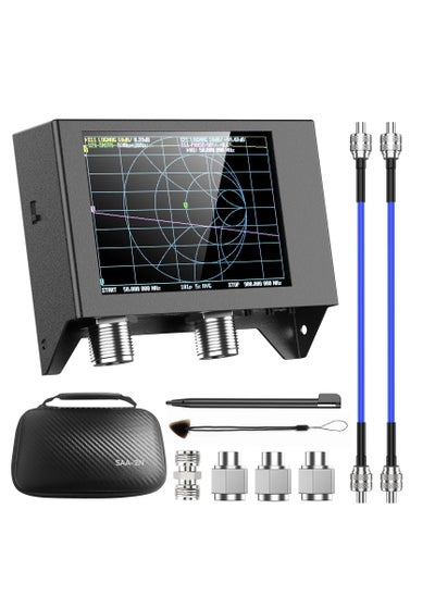 Buy NanoVna SAA-2N VNA Vector Network Analyzer, 50KHz -3GHz Antenna Analyzer with Bag,  4" inch LCD, HF VHF UHF, Measuring S Parameters, Voltage Standing Wave Ratio, Phase, Delay, Smith Chart in UAE