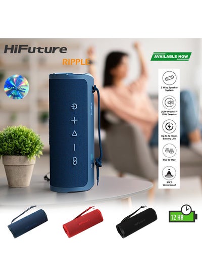 Buy HiFuture Ripple BeatMaker IPX7 Portable Wireless Speaker, WATER PROOF in UAE