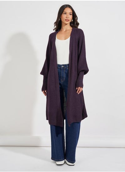 Buy Regular Fit Longline Chunky Knit Cardigan in Saudi Arabia