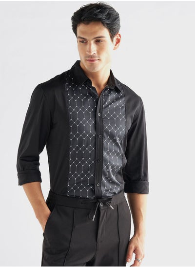 Buy Printed  Regular Fit Shirt in UAE