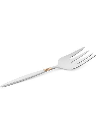 Buy Aulus 1-Piece Serving Fork, Silver & Gold - 24 cm in UAE