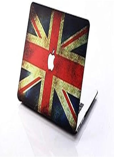 اشتري Vintage UK United States Flag Glossy Crystal case for Macbook Pro 13 inch with Screen Protector and Keyboard Skin - BLACK في مصر