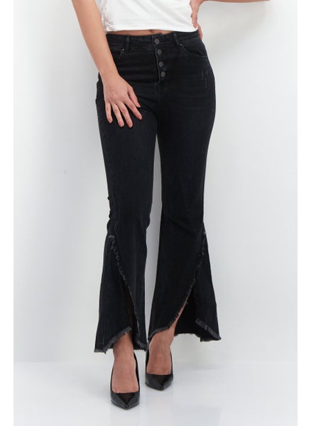 اشتري Women Fashion Fit Washed Stretchable Denim Jean, Black في الامارات