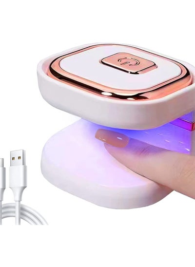 Buy Mini UV Led Nail Lamp with 6 LED Beads Portable LED UV Nail Light for Healing Gel Nails USB Nail Dryer Suitable for Beginners Gel Lamp Nail Art Tools for Fingernail & Toenail in UAE