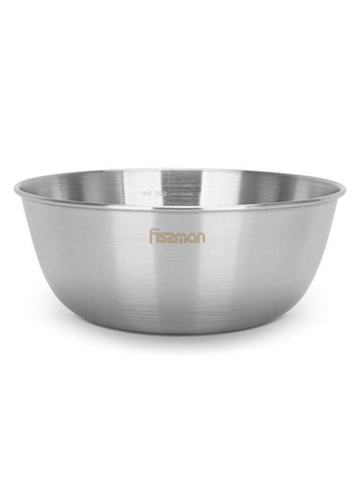 اشتري Mixing Bowl 16x6.5cm / 0.7 Ltr Stainless Steel في الامارات