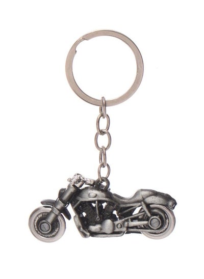 Buy Metal Keychain With Motorcycle Shape - Silver in Egypt