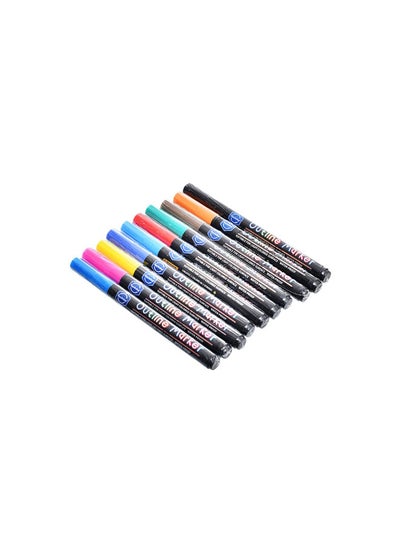 Buy Elmaayergy HS-44_LBK-0001 Set Of 10 Pieces Of Marker Pen With Durable Material, Suitable For School And Home in Egypt