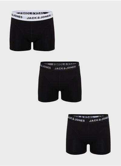 Buy 3 Pack Logo Band Trunks in UAE