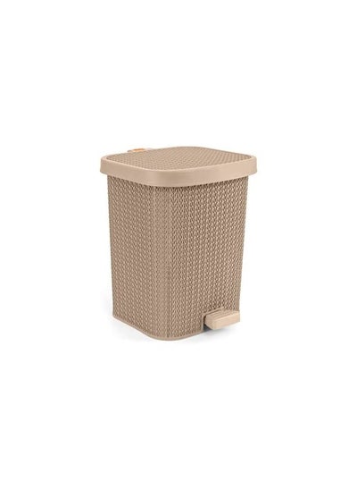 Buy Palm Trash Can Small - Beige 2500115 in Egypt