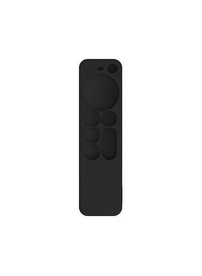 Buy Case Compatible with Apple TV 4K Siri Remote 2021 Silicone Cover,Apple 4K Siri Remote 2nd Gen Cover (Black) in UAE
