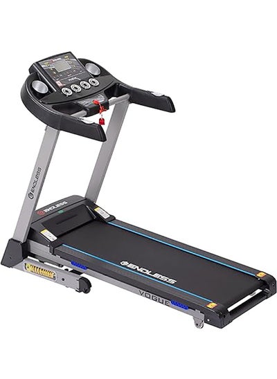 Buy Endless Vogue 2HP-4HP Peak DC Motorized Treadmill for Home Use - Max Speed 14KM/HR, Foldable with Auto Incline in Saudi Arabia