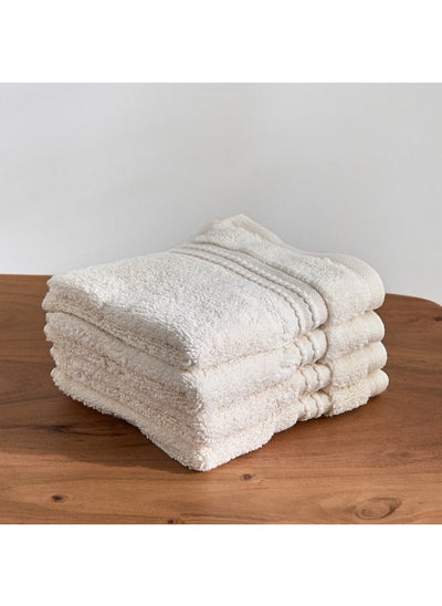 Buy Cloud Soft Serene Zero Twist 4-Piece Face Towel Set 30 x 30 cm in UAE