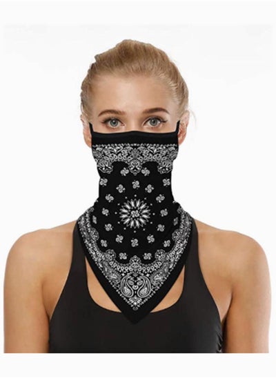 اشتري Earloop Mask, SYOSI Foldable Bandanas Face Mask Men Women, Neck Gaiter Mask UV Sun Triangle Mask, Cycling Outdoor Sunscreen Windproof Mask for Dust Outdoors Sports في الامارات