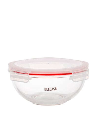 اشتري Round Airtight Glass Bowl with PP Lid, 2000ml, DC2386 في الامارات