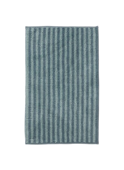 اشتري Bath Mat Striped Blue 50X80 Cm في السعودية