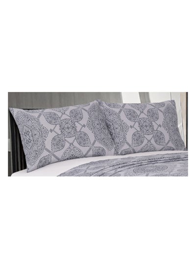 Buy Cannon Printed Pillow Case Queen 2Pc 180Tc in UAE