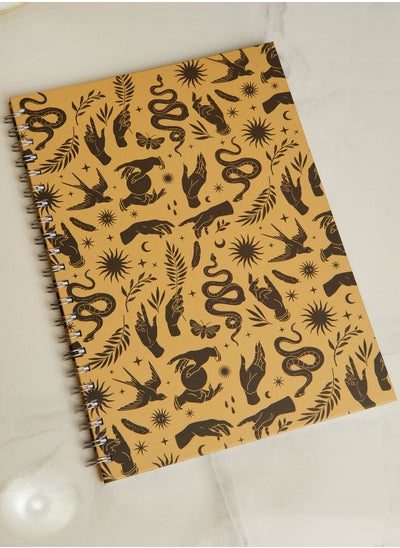 Buy A4 Spiral Hardcover Notebook - Icons in UAE