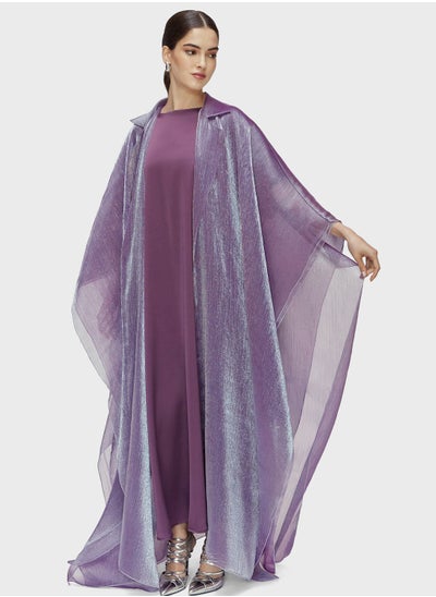 اشتري Cape Sleeve Mesh Kaftan في الامارات