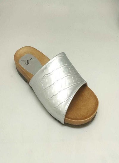 Buy Women Slipper-Silver in Egypt