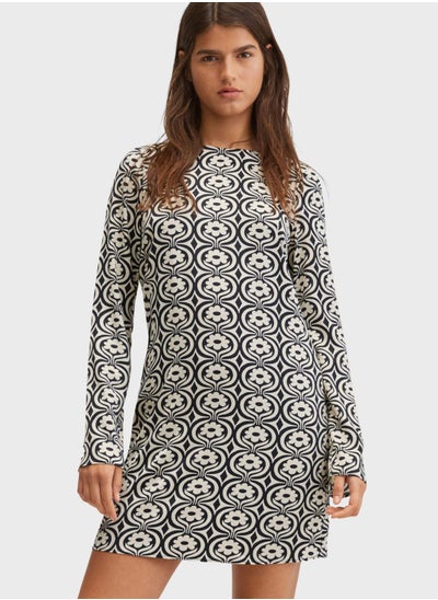 Buy Printed Knitted Dress in Saudi Arabia