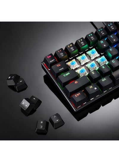 Buy CK61 RGB Mechanical Gaming Keyboard OUTMU Red Switches Keyboard 61 Keys Anti-ghosting with Backlight for Gaming Black in Saudi Arabia