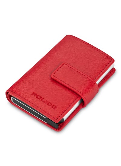 Buy Police Javlon Vegan Leather & Alloy Men's Card Case, RFID Safe - PELGD2206903 in UAE