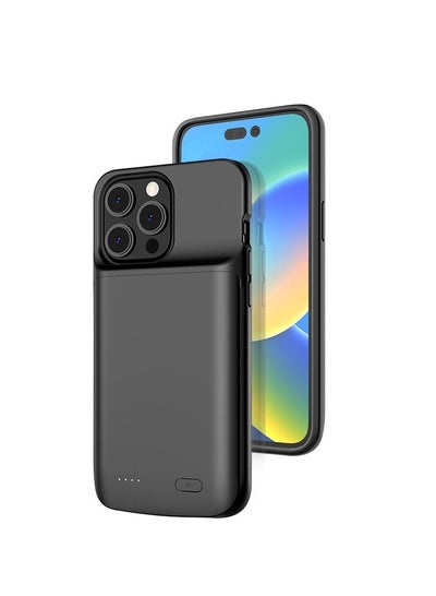 Buy iPhone 14 Pro Battery Case Cover for Black - 3500mAh in UAE