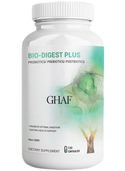 اشتري Bio-Digest Plus Digestive Enzymes - Probiotic Multi Enzyme with Probiotics, Prebiotics and Postbiotics for Bloating Relief for Women and Men - 120 Capsules في الامارات