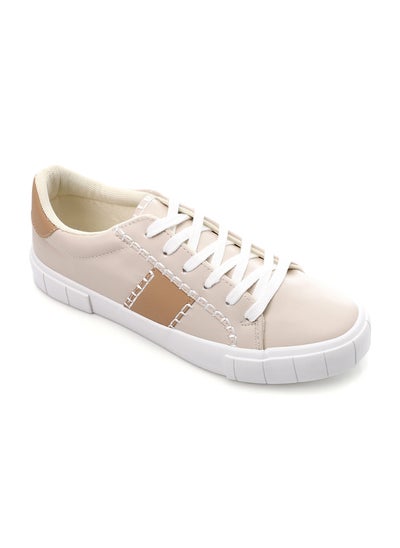 Buy Stitched Details Lace Up Sneakers in Egypt