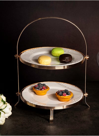 Buy Serving Stand 2 Tiers Round in Saudi Arabia