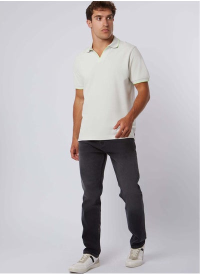 اشتري Fancy Regular Fit Skipper Collar Polo Shirt في مصر