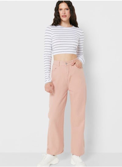 Buy Coloured Mom Jeans in UAE