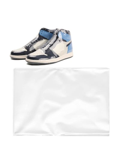 Buy PVC Heat Shrink Wrap Bags, 100Pcs 11x18 Inches Wrap Bags for Gifts, Sneaker PVC Heat Shrink Wrap Plastic Bags Wrap Large Shoes Protector for Effectively Avoid Sole Yellowing and Keep Dust Away in Saudi Arabia