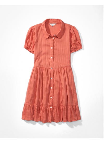 اشتري AE Button-Up Mini Shirt Dress في السعودية