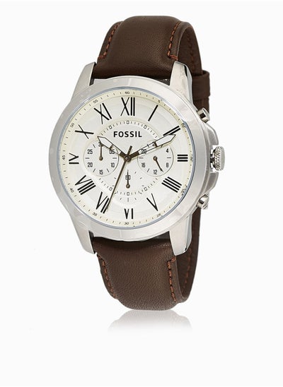 Buy Grant Brown Leather Watch in UAE