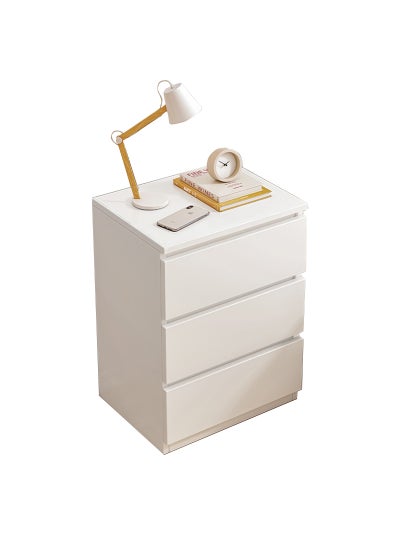 Buy Sharpdo Bedside Table Simple Modern Bedroom Nightstands Wooden Minimalist Multi-Function Light Luxury Style Bedside Storage Small Cabinet 40*30*59cm in UAE