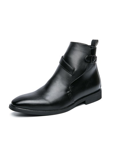 اشتري New Men's Casual Leather Boots في السعودية