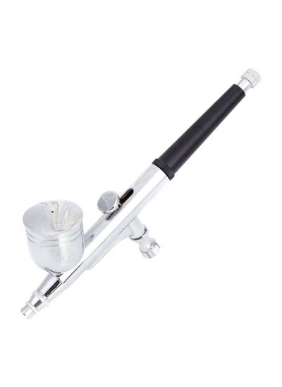 Buy Dual-Action Spray Gun Air Brush Set Silver 24x5x18centimeter in Saudi Arabia