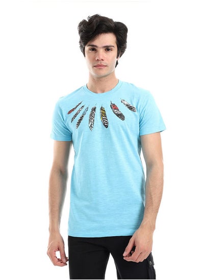 اشتري White Rabbit Textured Feathers Printed Tee في مصر