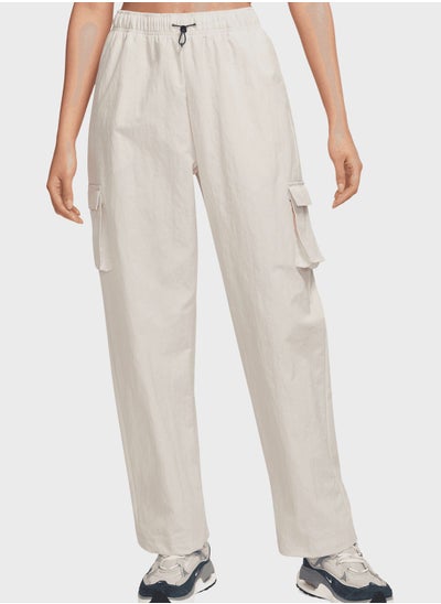 Buy Essential High-Rise Woven Cargo Pants in Saudi Arabia