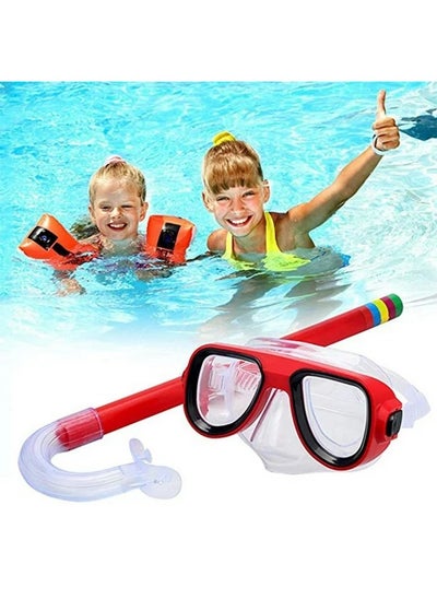 Buy Diving Goggle Mask Breathing Tube Shockproof Anti Fog Swimming Glasses Set in Saudi Arabia