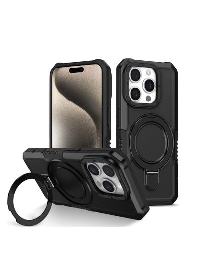 Buy Protective Case Cover For Apple iphone 15 Pro Max 5G Black in UAE