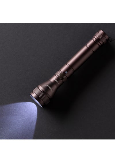 اشتري Rechargeable LED Flashlight CREE LED, High Grade Aluminum Alloy Housing | Perfect for Indoor and Outdoor Use | Rechargeable Li-ion Battery Torch Light with Charging Indicator في الامارات