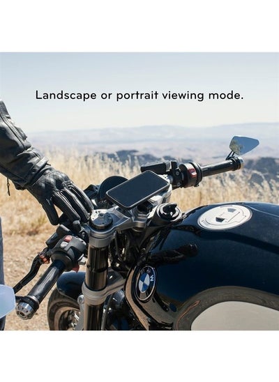 اشتري Mobile Motorcycle Mount Stem Mount Black في الامارات